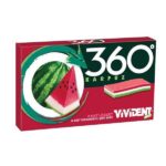 آدامس نواری بدون شکر 360 درجه باطعم هندوانه 12 عددی ویویدنت VIVIDENT 360