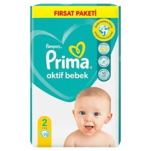 پوشک پریما سایز 2 بسته 72 عددی ترک