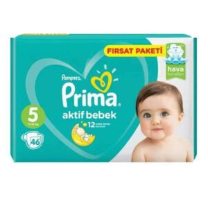 پوشک پریما چسبی سایز 5 بسته 46 عددی