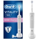 مسواک برقی اورال-بی مدل Vitality 100 Sensi UltraThin رنگ سفید