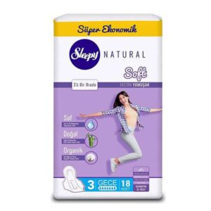 نوار بهداشتی اسلیپی ویژه شب سایز 3 بسته 18 عددی
