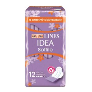 نوار بهداشتی لاینز Idea Sottile بسته 12 عددی